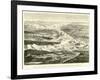 Panoramic View of the Andes Between the Upper Lake of Titicaca and the Lower Lake of Parihuanacocha-Édouard Riou-Framed Giclee Print