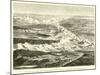 Panoramic View of the Andes Between the Upper Lake of Titicaca and the Lower Lake of Parihuanacocha-Édouard Riou-Mounted Giclee Print