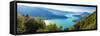 Panoramic View of the Annecy Lake from Col Du Forclaz-Samuel Borges-Framed Stretched Canvas