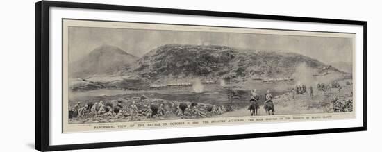 Panoramic View of the Battle on 21 October 1899-Joseph Nash-Framed Premium Giclee Print