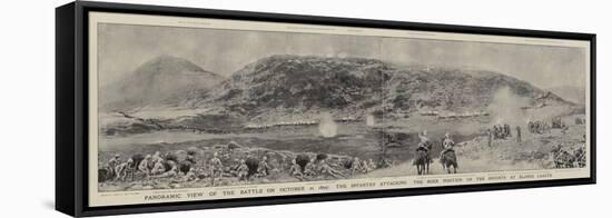 Panoramic View of the Battle on 21 October 1899-Joseph Nash-Framed Stretched Canvas