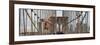 Panoramic View of the Brooklyn Bridge in New York City-Philippe Hugonnard-Framed Photographic Print