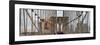 Panoramic View of the Brooklyn Bridge in New York City-Philippe Hugonnard-Framed Photographic Print