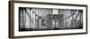 Panoramic View of the Brooklyn Bridge in New York-Philippe Hugonnard-Framed Photographic Print