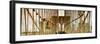 Panoramic View of the Brooklyn Bridge in New York-Philippe Hugonnard-Framed Photographic Print