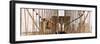 Panoramic View of the Brooklyn Bridge in New York-Philippe Hugonnard-Framed Photographic Print