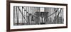 Panoramic View of the Brooklyn Bridge in New York-Philippe Hugonnard-Framed Photographic Print