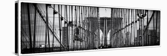 Panoramic View of the Brooklyn Bridge in New York-Philippe Hugonnard-Stretched Canvas
