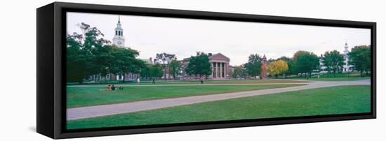 Panoramic View of the Campus of Dartmouth College in Hanover, New Hampshire-null-Framed Stretched Canvas