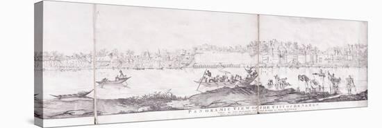 Panoramic View of the City of Benares, 1827-John Dalrymple-Stretched Canvas