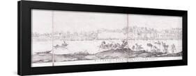 Panoramic View of the City of Benares, 1827-John Dalrymple-Framed Premium Giclee Print