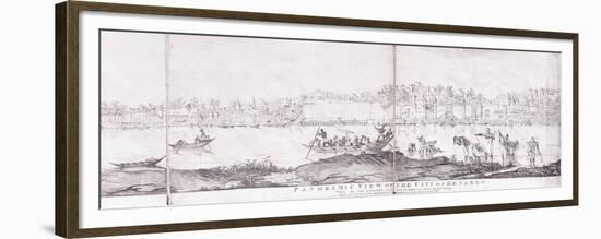 Panoramic View of the City of Benares, 1827-John Dalrymple-Framed Premium Giclee Print