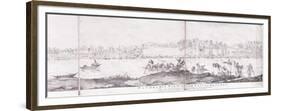 Panoramic View of the City of Benares, 1827-John Dalrymple-Framed Premium Giclee Print