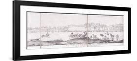 Panoramic View of the City of Benares, 1827-John Dalrymple-Framed Premium Giclee Print