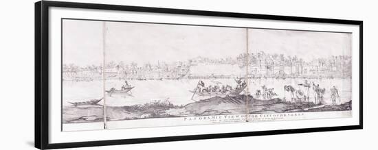 Panoramic View of the City of Benares, 1827-John Dalrymple-Framed Premium Giclee Print