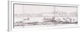 Panoramic View of the City of Benares, 1827-John Dalrymple-Framed Premium Giclee Print