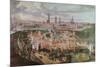 Panoramic View of the City of Ghent at the End of the 16th Century-Lucas De Heere-Mounted Giclee Print