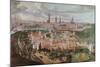 Panoramic View of the City of Ghent at the End of the 16th Century-Lucas De Heere-Mounted Giclee Print