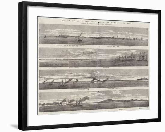 Panoramic View of the Coast of the Crimea, from Eupatoria to the Alma-null-Framed Giclee Print