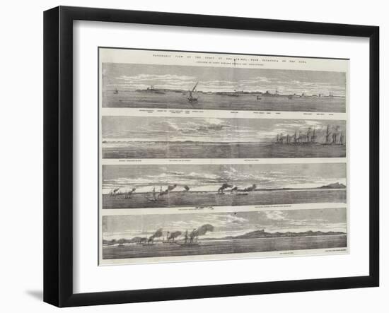 Panoramic View of the Coast of the Crimea, from Eupatoria to the Alma-null-Framed Giclee Print