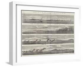 Panoramic View of the Coast of the Crimea, from Eupatoria to the Alma-null-Framed Giclee Print