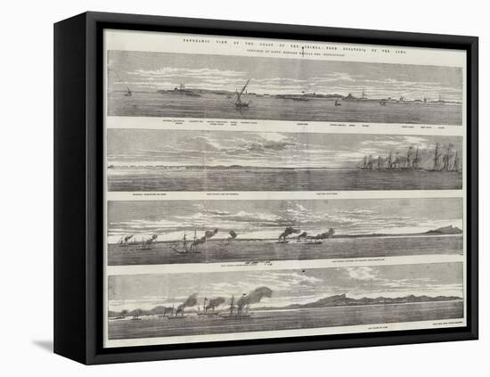 Panoramic View of the Coast of the Crimea, from Eupatoria to the Alma-null-Framed Stretched Canvas