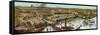 Panoramic View of the Columbian Exposition in Chicago, 1892-null-Framed Stretched Canvas