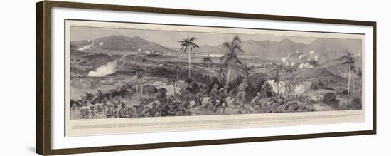 Panoramic View of the Great Battle of the Spanish-American War-null-Framed Premium Giclee Print