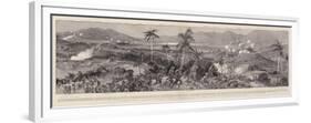 Panoramic View of the Great Battle of the Spanish-American War-null-Framed Premium Giclee Print