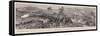 Panoramic View of the Great Battle of the Spanish-American War-null-Framed Stretched Canvas