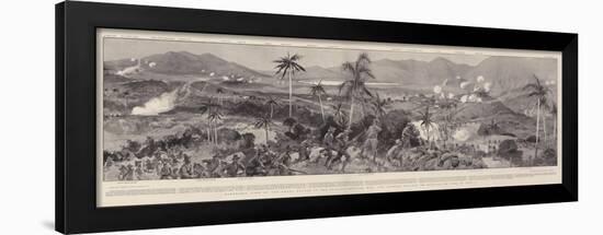 Panoramic View of the Great Battle of the Spanish-American War-null-Framed Giclee Print