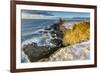 Panoramic view of the Londrangar sea stacks,Snaefellsness peninsula,western Iceland,Europe.-ClickAlps-Framed Photographic Print