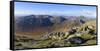 Panoramic view of the Northern Mountains from the top of Goatfell, Isle of Arran, North Ayrshire, S-Gary Cook-Framed Stretched Canvas