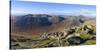 Panoramic view of the Northern Mountains from the top of Goatfell, Isle of Arran, North Ayrshire, S-Gary Cook-Stretched Canvas