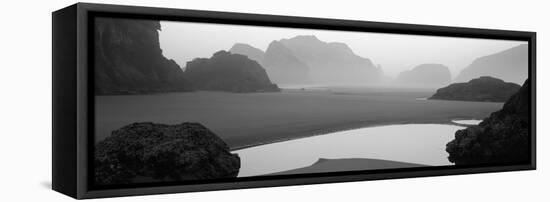 Panoramic View of the Ocean, Pacific Ocean, Bandon State Natural Area, Bandon, Oregon, USA-null-Framed Stretched Canvas