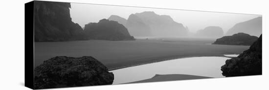 Panoramic View of the Ocean, Pacific Ocean, Bandon State Natural Area, Bandon, Oregon, USA-null-Stretched Canvas