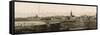 Panoramic View of the Port of Chicago-null-Framed Stretched Canvas