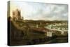 Panoramic View of the Queen's House and the Royal Greenwich Observatory-Jan Griffier-Stretched Canvas