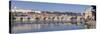 Panoramic View of the River Vltava with Charles Bridge and Castle District with Royal Palace-Markus Lange-Stretched Canvas