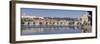 Panoramic View of the River Vltava with Charles Bridge and Castle District with Royal Palace-Markus Lange-Framed Photographic Print