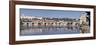 Panoramic View of the River Vltava with Charles Bridge and Castle District with Royal Palace-Markus Lange-Framed Photographic Print