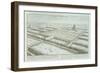 Panoramic View of the Royal Palace and Hanging Gardens of Babylon-Johann Bernhard Fischer Von Erlach-Framed Giclee Print