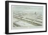 Panoramic View of the Royal Palace and Hanging Gardens of Babylon-Johann Bernhard Fischer Von Erlach-Framed Giclee Print