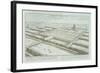 Panoramic View of the Royal Palace and Hanging Gardens of Babylon-Johann Bernhard Fischer Von Erlach-Framed Giclee Print