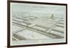 Panoramic View of the Royal Palace and Hanging Gardens of Babylon-Johann Bernhard Fischer Von Erlach-Framed Giclee Print