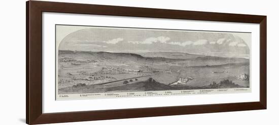 Panoramic View of the Town and Fortifications of Schumla-null-Framed Giclee Print