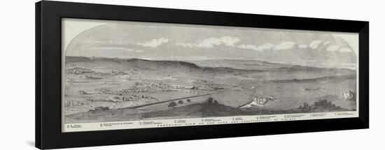 Panoramic View of the Town and Fortifications of Schumla-null-Framed Giclee Print