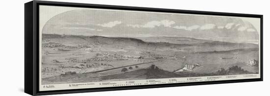 Panoramic View of the Town and Fortifications of Schumla-null-Framed Stretched Canvas