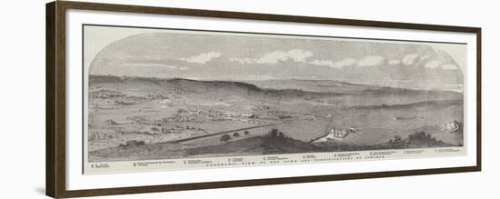 Panoramic View of the Town and Fortifications of Schumla-null-Framed Giclee Print