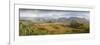 Panoramic View of the Vinales Valley Showing Limestone Hills known as Mogotes, Vinales-Lee Frost-Framed Photographic Print